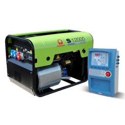 Generator pe benzină PRAMAC S12000T_CONN_DPP_AVR_AMF, portabil, trifazat 13.9 kVA, cu panou de automatizare