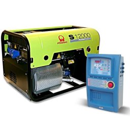 Generator de curent pe benzină PRAMAC S12000_CONN_DPP_AVR_AMF, portabil, monofazat, 11.9 kVA, panou de automatizare