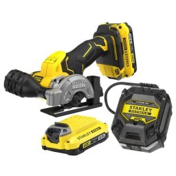 Fierăstrău multi-material Stanley SFMCM300D2, 2 acumulatori Li-Ion 18 V/2 Ah, disc 76 mm
