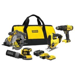 Stanley FatMax V20 SFMCK412MDS - Set 4 scule - Acumulator 18 V - Kit complet - Profesional