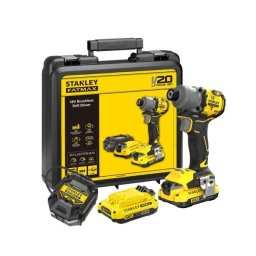 Mașină de înșurubat cu impact Stanley FatMax SFMCF830D2K, 18 V, 2,0 Ah, cuplu maxim 203 Nm, 2 acumulatori, încărcător și valiză de transport