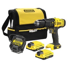 Mașină de găurit și înșurubat cu percuție Stanley SFMCD711C2S, 50 Nm, 2 acumulatori 18 V 1,5 Ah