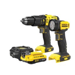 Stanley FatMax V20 SFMCK210D1 – Set combinat 2 scule electrice cu 1 acumulator 18 V 2.0 Ah și încărcător