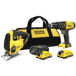 Stanley FatMax V20 | SFMCK212D2S | Set combinat 2 scule electrice | 2 acumulatori 18 V / 2.0 Ah | Încărcător 1.25 A