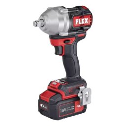 Mașină de înșurubat cu impact FLEX IW 1/2" 750 18.0-EC C, pătrat 1/2", cuplu maxim 750 Nm, compatibilă cu acumulatori Li‑Ion 18 V