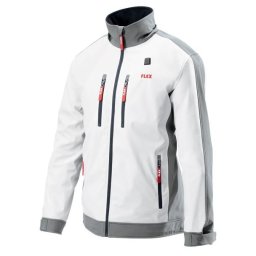 Jacheta încălzită electric Flex 512044, TJ White 10.8/18.0 XS Lady, compatibilă cu acumulatori Li-Ion 10.8 și 18 V, pentru femei, mărime XS