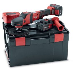 Masina de polisat rotativa Flex PE 150 18.0-EC/5.0 Set, cu acumulatori Li-Ion 18V 5.0 Ah, 150 mm, cutie transport L-BOXX