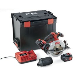 Fierastrau circular Flex CS 62 18.0-EC/5.0 Set, cu acumulatori 18 V Li-Ion 5.0 Ah, diametru panza 165 mm