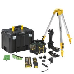 Nivela laser rotativă Stanley RL750L pentru șantier, linie laser verde