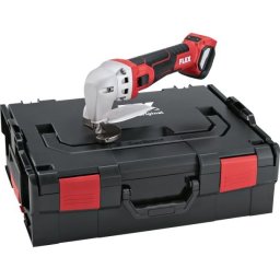 Foarfecă pentru tăiat tablă Flex SHE 16 18.0-EC, max. 2,0 mm, compatibilă cu acumulatori Li-Ion 18 V, cutie L-BOXX