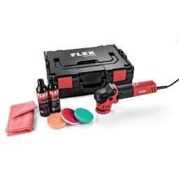Flex XFE 7-12 80 P-Set | Mașină de polisat orbitală, acțiune duală | 710 W | Disc polisat 80 mm, orbită 12 mm | 230/CEE, cutie transport L-BOXX