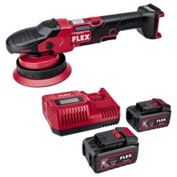 Mașină de polisat orbitală FLEX XCE 8 150 18-EC C, cu acumulatori Li-Ion 18.0 V/5.0 Ah, 150 mm