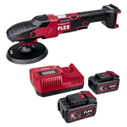 Mașină de polisat rotativă FLEX PE 150 18.0-EC Set | 150 mm | 2 acumulatori 18 V/5.0 Ah