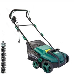 Scarificator aerator Bronto B-Verte 1800W cu sac grădină 120L pentru gazon