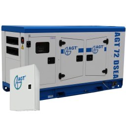 Generator de curent diesel AGT 72 DSEA cu preîncălzire + panou de automatizare ATS 77 EI/12