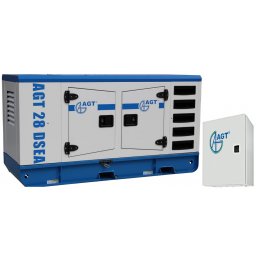 Generator de curent diesel AGT 28 DSEA cu preîncălzire + panou de automatizare ATS 28 EI/12