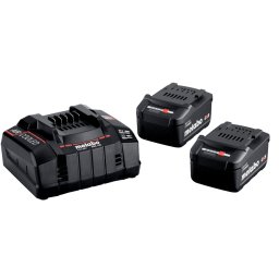 Set acumulatori Metabo Basic-Set – 2 × LiPOWER 5,2 Ah + încărcător ASC 145