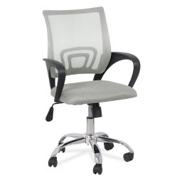 Scaun de birou din mesh si rotativ OFF 619 gri