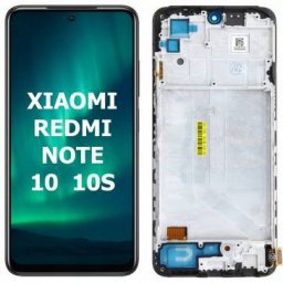 Display cu touchscreen si rama Xiaomi Redmi Note 10 4G Negru INCELL