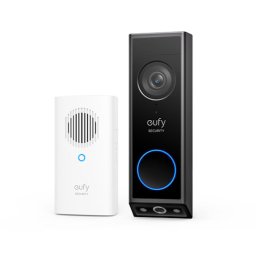 Sonerie Video Eufy E8214311 | Dual Camera, 2K HD, Difuzor Wireless, Negru