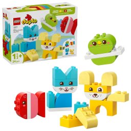 Set LEGO DUPLO - Animăluțe de companie creative 3 în 1 (10477)