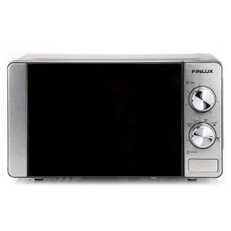 Cuptor cu microunde Finlux FMO-2073BSG, 700 W, 20 L, Functie gratar, Dezghetare, Timer, Otel inoxidabil/Negru