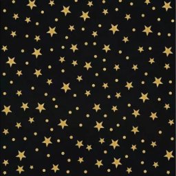 Șervețel negru cu stele aurii – 33 x 33 cm, set 20 buc.