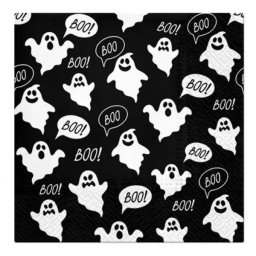 Boo! Șervețele de hârtie cu model de fantomă, 33 x 33 cm, set de 20 buc.