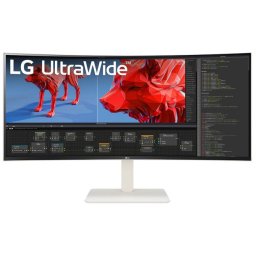 Monitor LED Curbat LG UltraWide 38BR85QC-W.AEU, 37.5" UWQHD+, 144 Hz, 1 ms, White