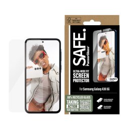 Folie pentru Samsung Galaxy A36 5G - PanzerGlass® SAFE. Ultra-Wide Fit Screen Protector w. Aligner - Clear