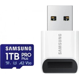 Card memorie microSDXC Samsung PRO Plus 1TB, Class 10, UHS-I U3, V30, A2 + Adaptor USB