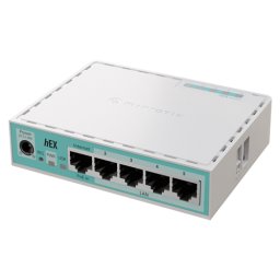 Router hEX, 5 porturi Gigabit, USB, PoE IN - MikroTik E50UG