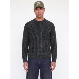 Jack & Jones Pulover tricotat, barbati cu decolteu la baza gatului, Regular fit, JJJAXON, Bleumarin inchis (SELECTATI MARIMEA: XS)