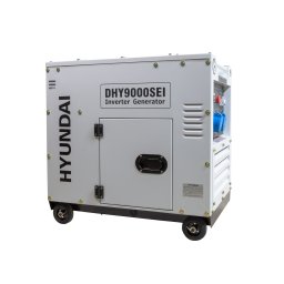 Generator de curent inverter monofazat cu motor diesel Hyundai DHY9000SEi, 6,5 kW