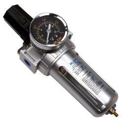 Filtru aer simplu Stager pentru compresor – cu regulator și manometru, filet 1/4"