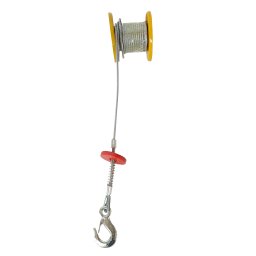 Tambur cablu Stager pentru electropalan PA800 – cablu de oțel 12 m, 5 mm