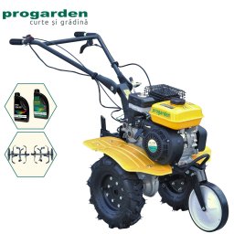 Pachet motocultor Progarden Campo 703 PAC703A – 7 CP benzină, 2 l ulei
