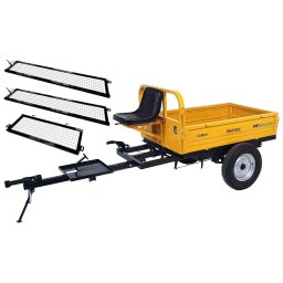 Pachet remorcă Progarden Campo RM500C – 500 kg, obloane de înălțare, roți 5.00-12