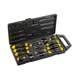 Set 10 șurubelnițe Stanley 2-65-014 CushionGrip – drepte și Pozidriv