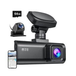 REDTIGER F7N - Camera video pentru bord cu WiFi, 4K + 1080p