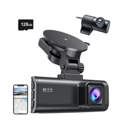 REDTIGER F7NP WiFi 4K + 1080p 128 GB camera video pentru bord