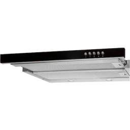 Hota Incorporabila telesocpica Akpo WK-7 LIGHT GLASS 50 cm, putere de absorbtie 220 mc/h, Inox Negru
