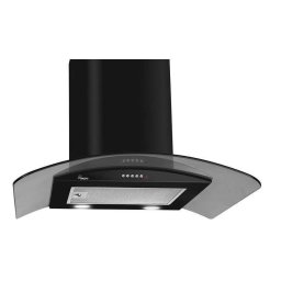 Hota decorativa Akpo WK-4 Largo Eco, 60 cm, 1 motor, putere de absorbtie 420 mc-h, Negru