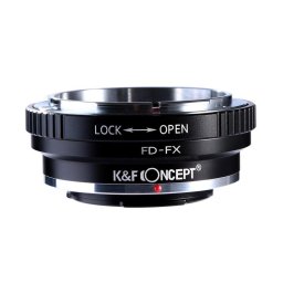 Adaptor montura K&F Concept FD-FX de la Canon FD la Fuji X-Mount