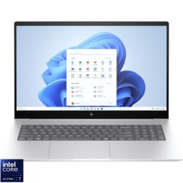 Laptop HP ENVY 17-da0019nn, 17.3 inch, Full HD IPS Touch, Procesor Intel® Core™ Ultra 7 155H, 16GB DDR5, 2TB SSD, Intel Arc Graphics, Windows 11 Home, Argintiu (INT Keyboard)