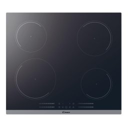 Plita incorporabila Candy CI642CMBB, vitroceramica, 8100 W, 4 zone de gatit, Control tactil, 9 nivele, 60 cm, Negru