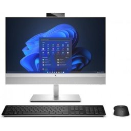 Sistem desktop HP EliteOne 840 G9 AiO, procesor Intel Core i5-14500, 23.8 inch, Full HD, 16GB DDR5, 512GB SSD, Intel UHD Graphics 770, Camera 5Mpx, Windows 11 Pro, Argintiu