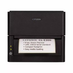 Imprimanta de etichete Citizen CL-E300, 300 DPI, Ethernet, USB, serial, Ethernet, 200 mm/s, latime printare max. 118 mm, Negru