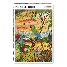 Puzzle Piatnik, Scarlet Macaw Jungle, 1000 piese