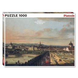 Puzzle Piatnik, Vienna from Belvedere - Canaletto, 1000 piese